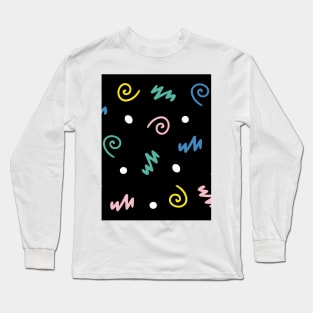 Memphis Pattern 54 / 80s Retro Long Sleeve T-Shirt